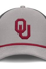 Jordan Jordan OU Pewter Gray/Black Rise Primetime 5-Panel Rope Trucker Hat
