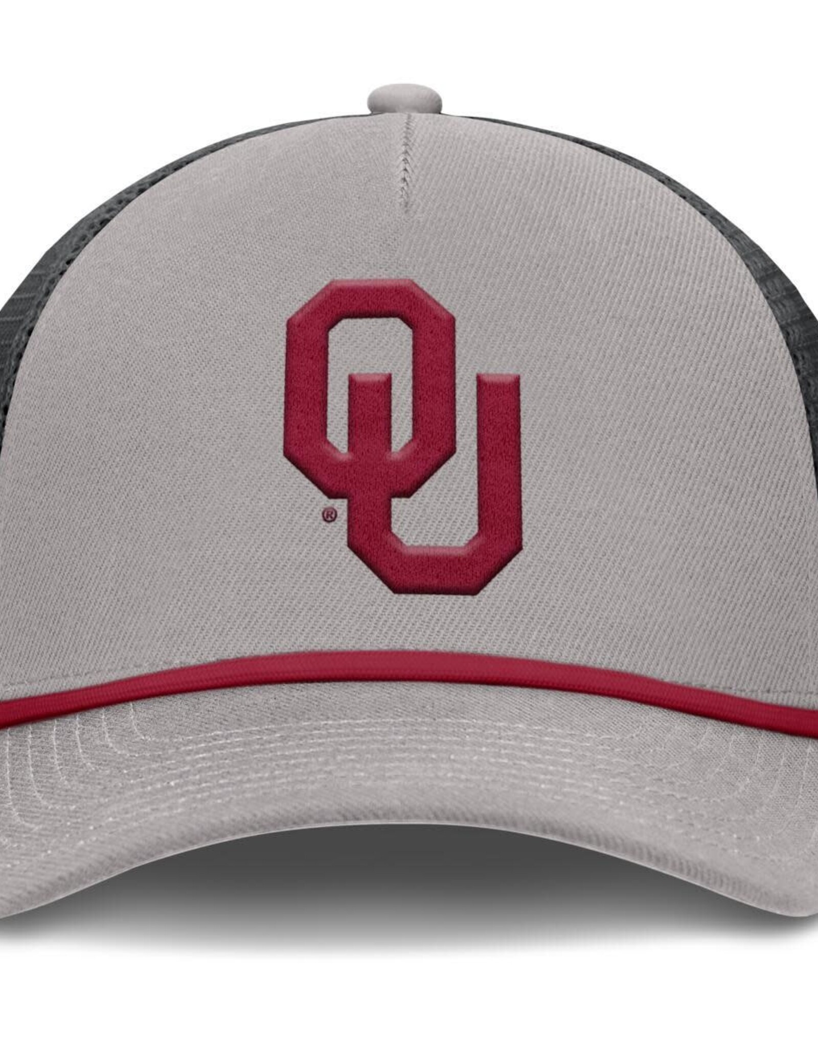 Jordan Jordan OU Pewter Gray/Black Rise Primetime 5-Panel Rope Trucker Hat