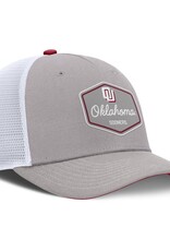 Nike Nike Legacy OU Pewter Gray/Crimson/White Rise 5-Panel Structured Trucker Cap