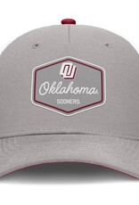 Nike Nike Legacy OU Pewter Gray/Crimson/White Rise 5-Panel Structured Trucker Cap