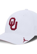 Jordan Jordan OU White DF Club Gameday Structured Aerobill Swooshflex Cap