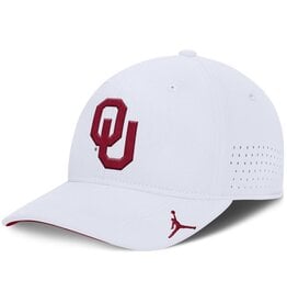 Jordan Jordan OU White DF Club Gameday Structured Aerobill Swooshflex Cap