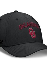 Jordan Jordan Oklahoma OU Black DF Rise Gameday Structured Cap