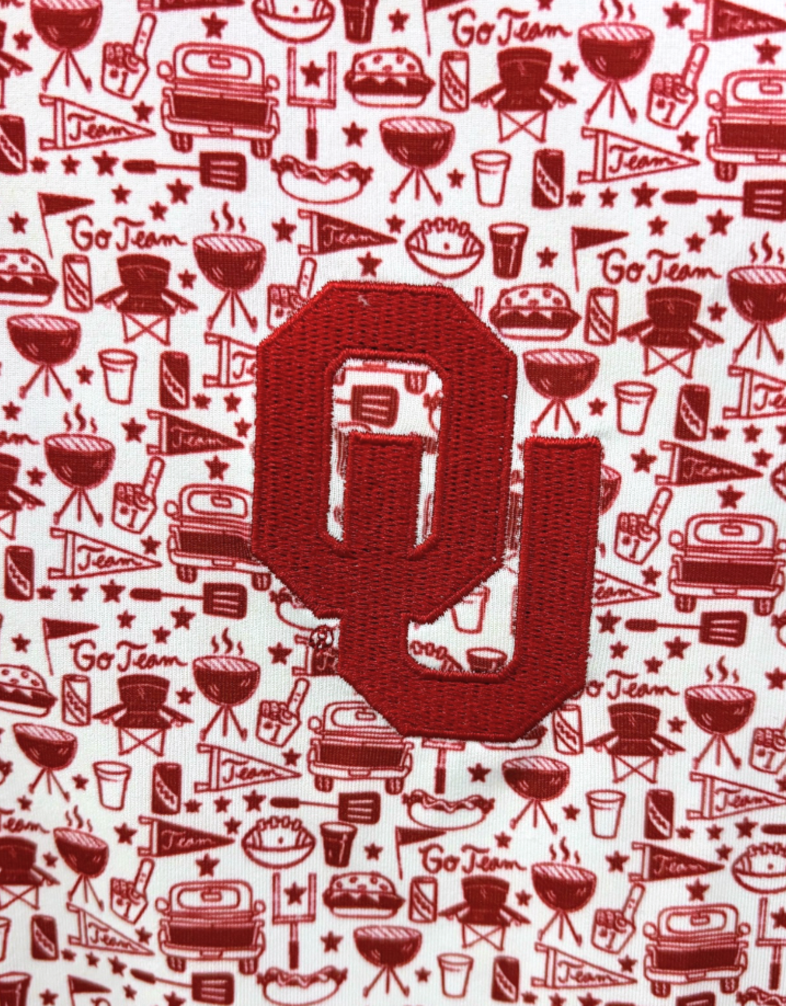 Wes & Willy Toddler OU All-Over Tailgate Print Polo