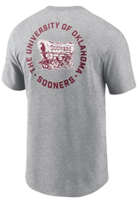 Jordan Men's Jordan Sooners Schooner Dark Gray Cotton 2-Hit Tee