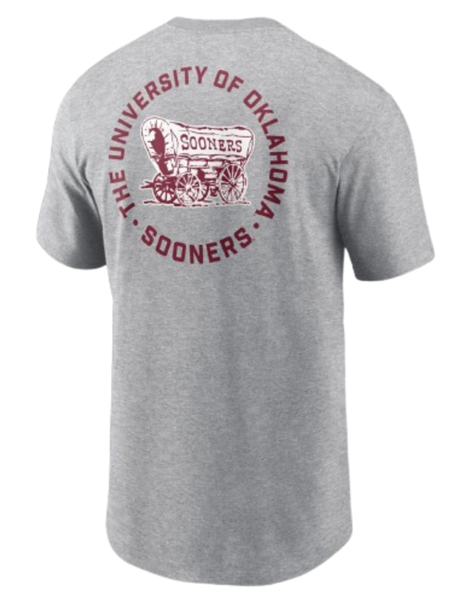 Jordan Men's Jordan Sooners Schooner Dark Gray Cotton 2-Hit Tee