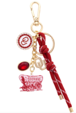 Canvas Oklahoma Sooners Cluster Bag Charm