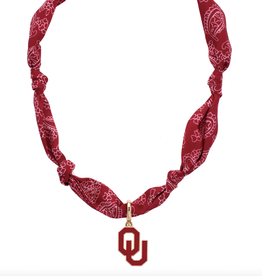Canvas Oklahoma Sooners Logo Bandana Necklace