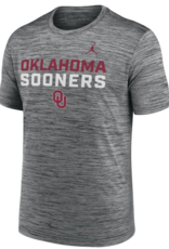 Jordan Men's Anthracite Oklahoma Jordan Velocity Tee