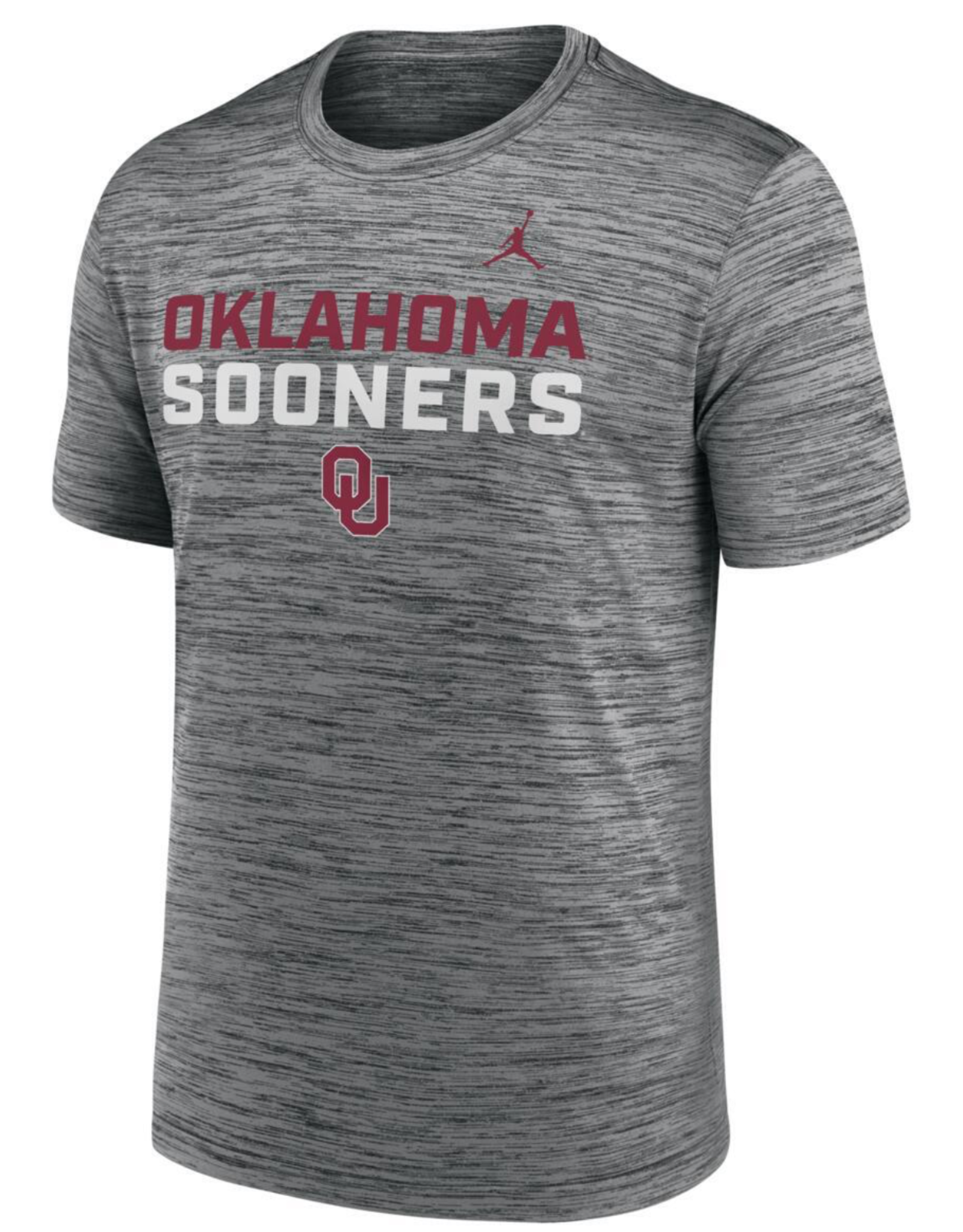 Jordan Men's Anthracite Oklahoma Jordan Velocity Tee