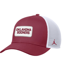 Jordan Youth Jordan Oklahoma Sooners Patch Rise Structured Gameday 5-Panel Mesh Back Cap