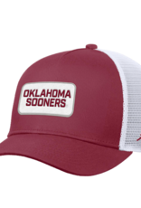 Jordan Youth Jordan Oklahoma Sooners Patch Rise Structured Gameday 5-Panel Mesh Back Cap