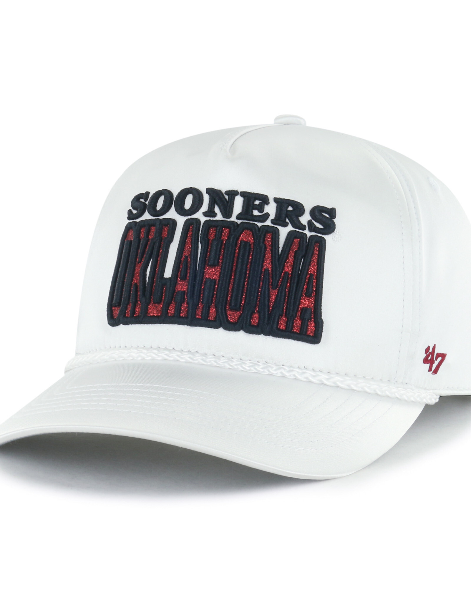 '47 Brand Women's White Satin Oklahoma Sooners Outspoken '47 Hitch