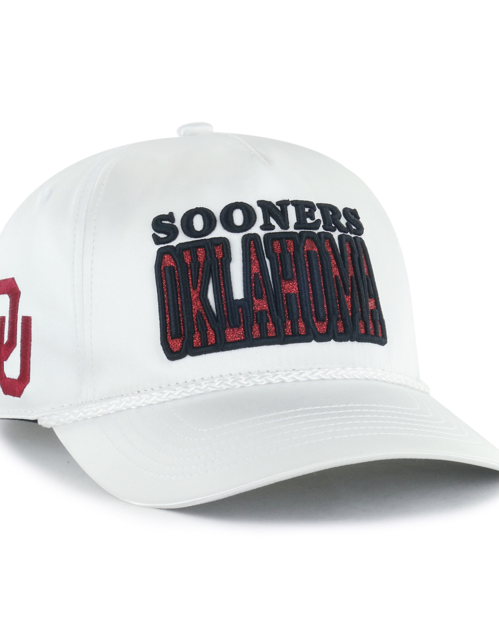 '47 Brand Women's White Satin Oklahoma Sooners Outspoken '47 Hitch