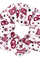 Divine Creations OU Star Print Game Day Scrunchie