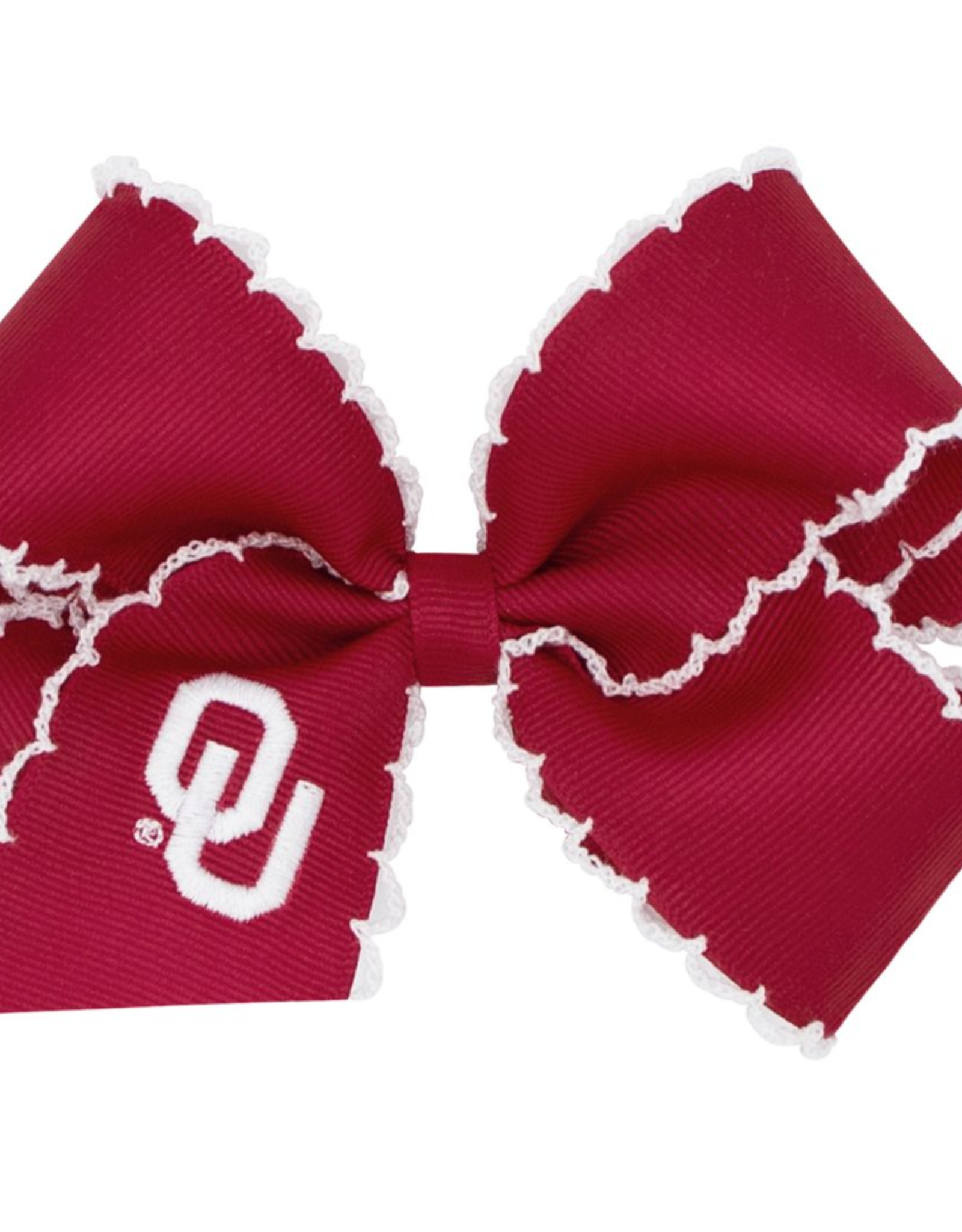 Divine Creations Medium Embroidered Moonstitch OU Bow