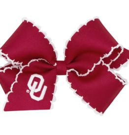 Divine Creations Medium Embroidered Moonstitch OU Bow
