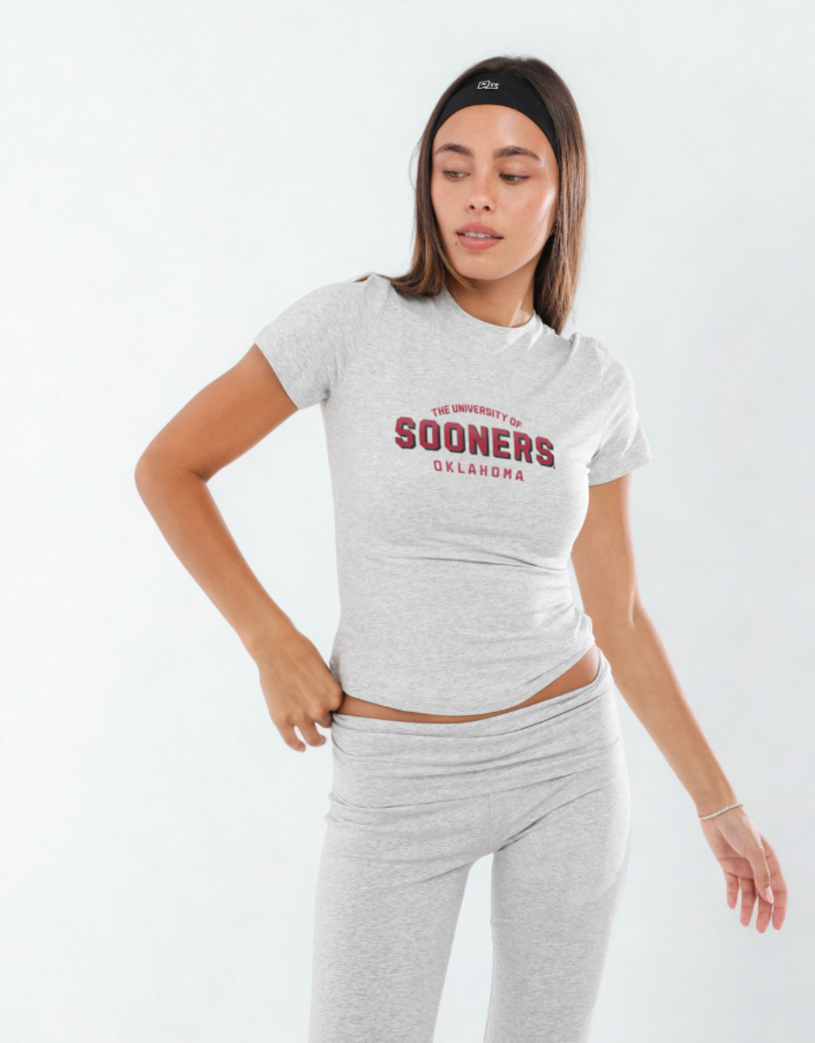 Hype & Vice Women's U of O Sooners Cotton Jersey Tee