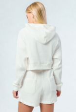 Hype & Vice Women's Oklahoma OU Warm-up Cropped Hoodie