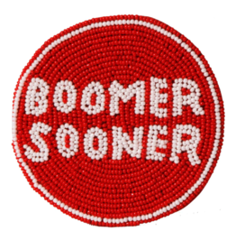 Desden Boomer Sooner Beaded Button