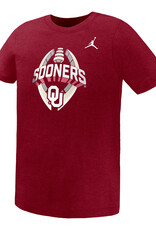 Jordan Preschool Sooners Football Icon Crimson Legend Tee