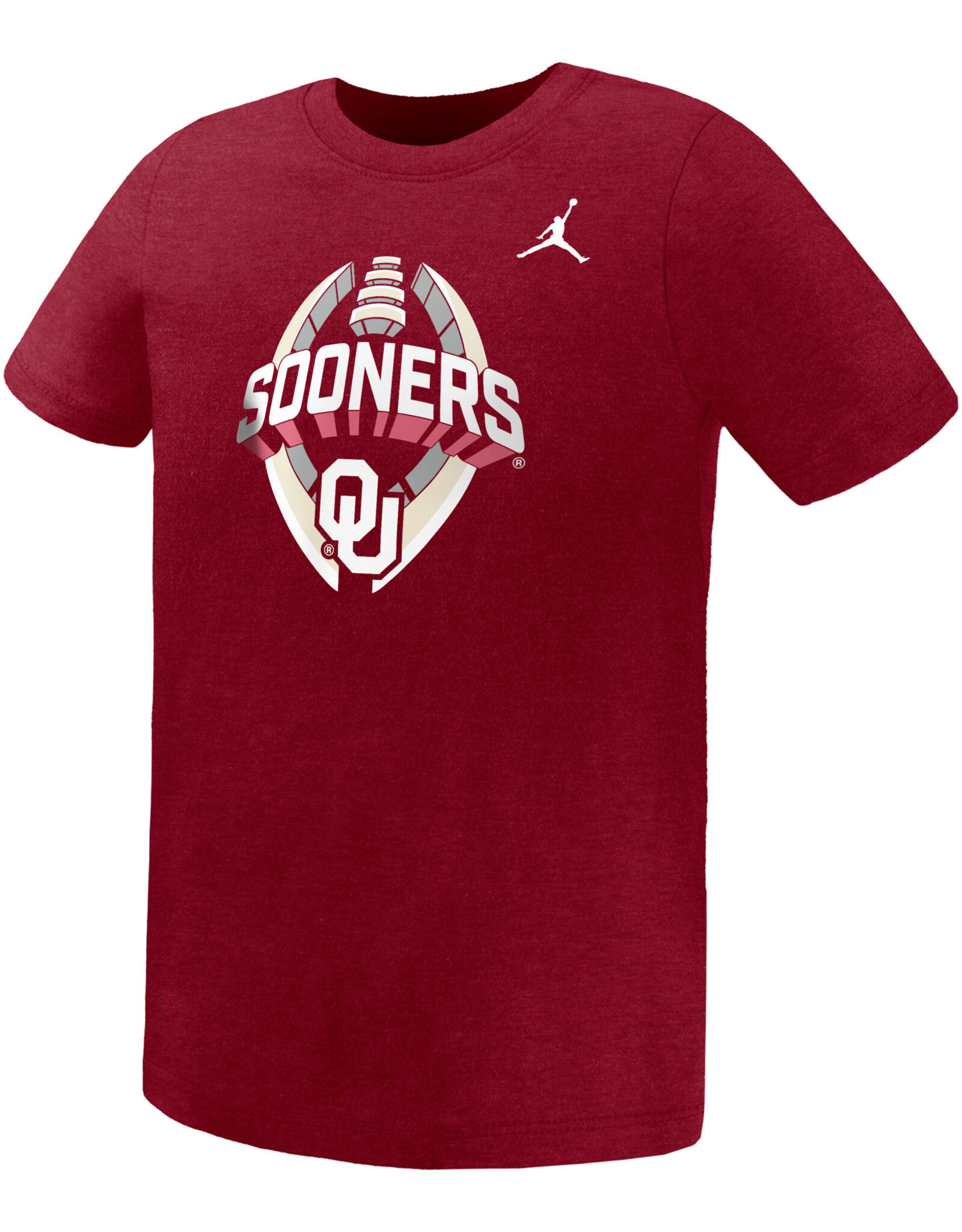 Jordan Preschool Sooners Football Icon Crimson Legend Tee