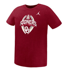 Jordan Preschool Sooners Football Icon Crimson Legend Tee