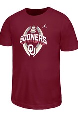 Jordan Youth Sooners Football Icon Crimson Legend Tee