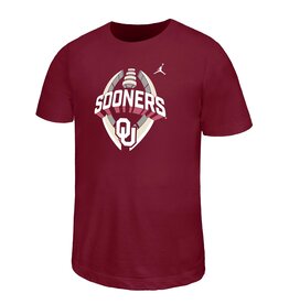 Jordan Youth Sooners Football Icon Crimson Legend Tee