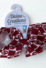 Divine Creations Medium OU Checkerboard Bow