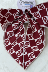 Divine Creations Medium OU Checkerboard Print Bow