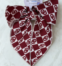 Divine Creations Medium OU Checkerboard Print Bow