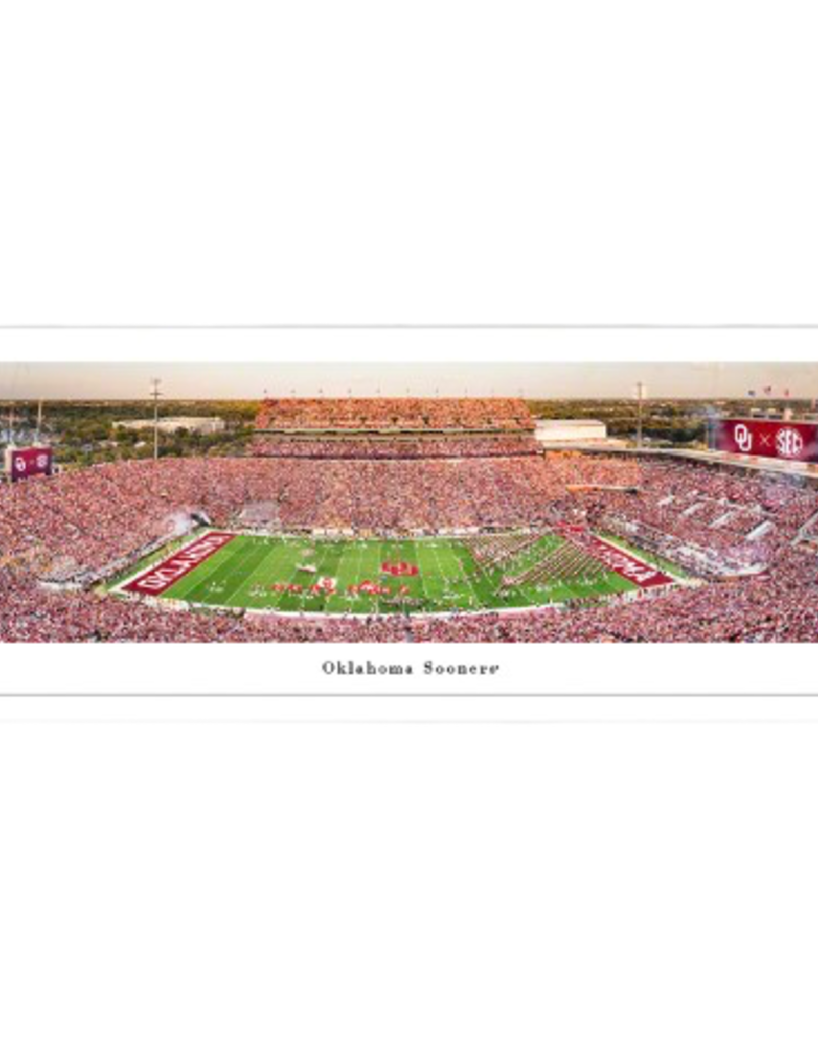 Blakeway OU Stadium Panoramic View #9TN Unframed/Rolled in Tube 40"x13.5"