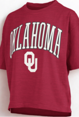 Pressbox Women's Pressbox Oklahoma OU Oversized Slub Top