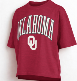 Pressbox Women's Pressbox Oklahoma OU Oversized Slub Top