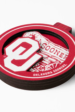 You The Fan OU/Schooner 3D Ornament