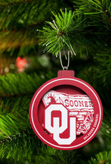 You The Fan OU/Schooner 3D Ornament