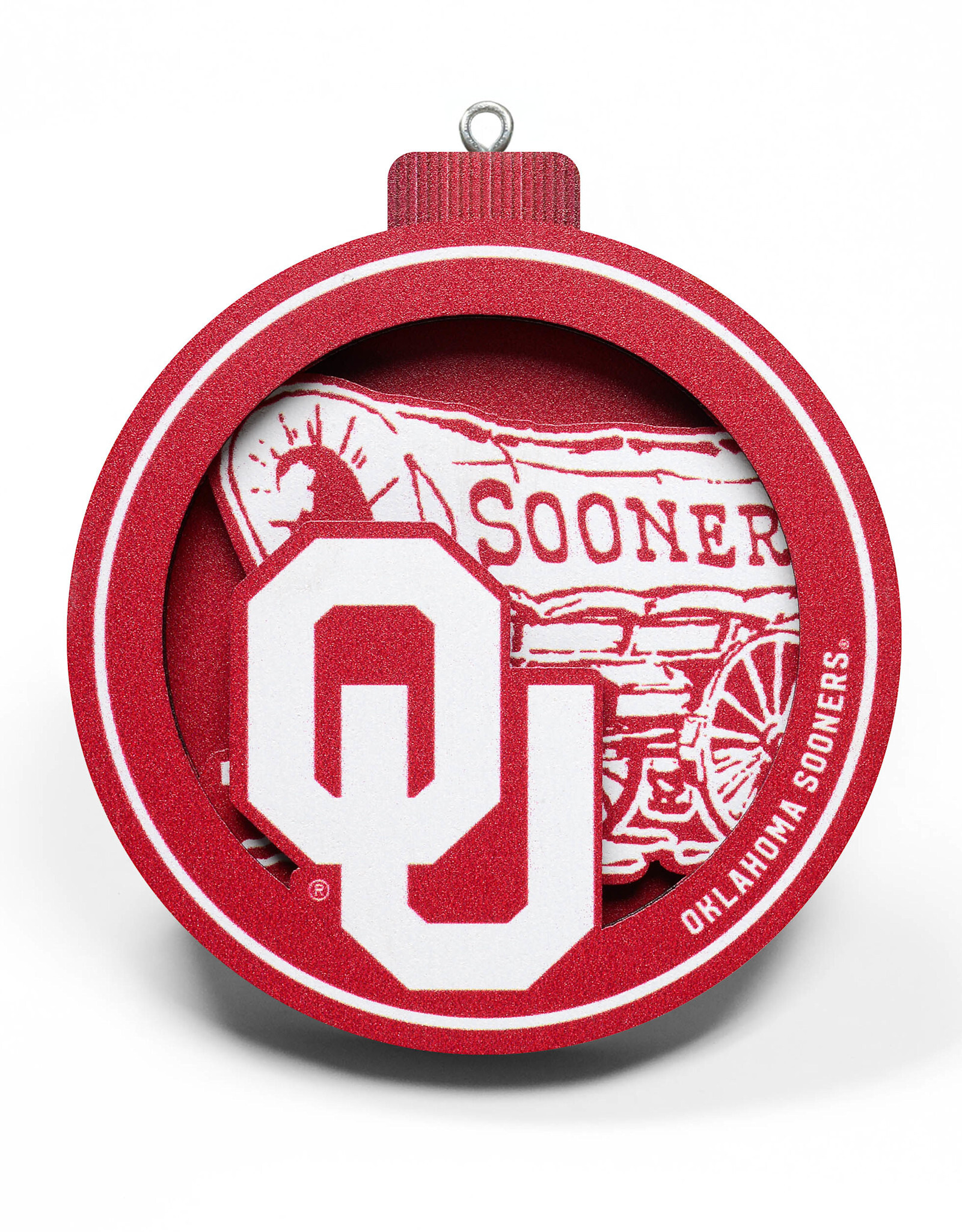 You The Fan OU/Schooner 3D Ornament