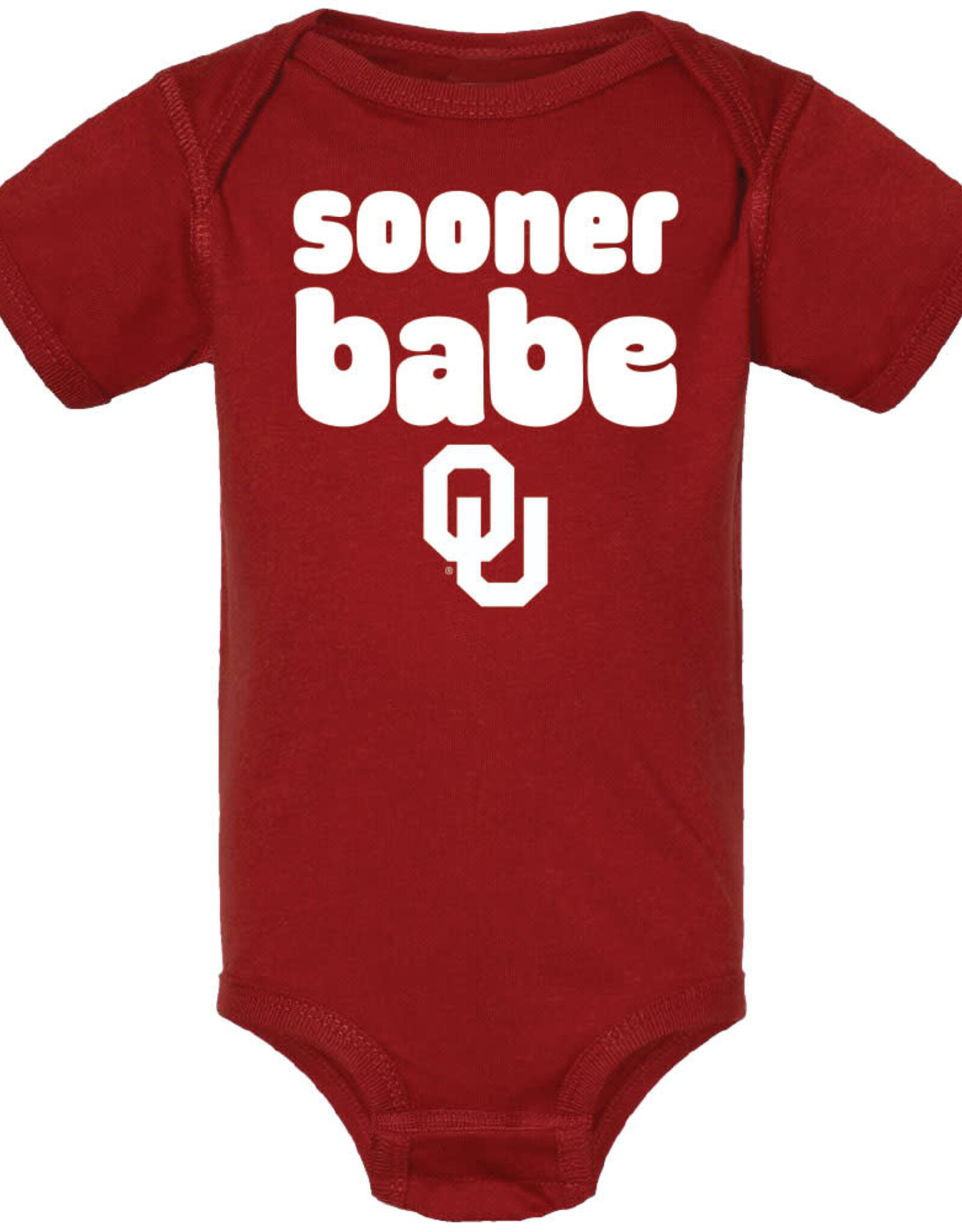 Summit Sportswear Crimson Sooner Babe Elevated Bodysuit
