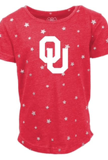 Wes & Willy Toddler Girl's OU Shimmer Star SS Tee