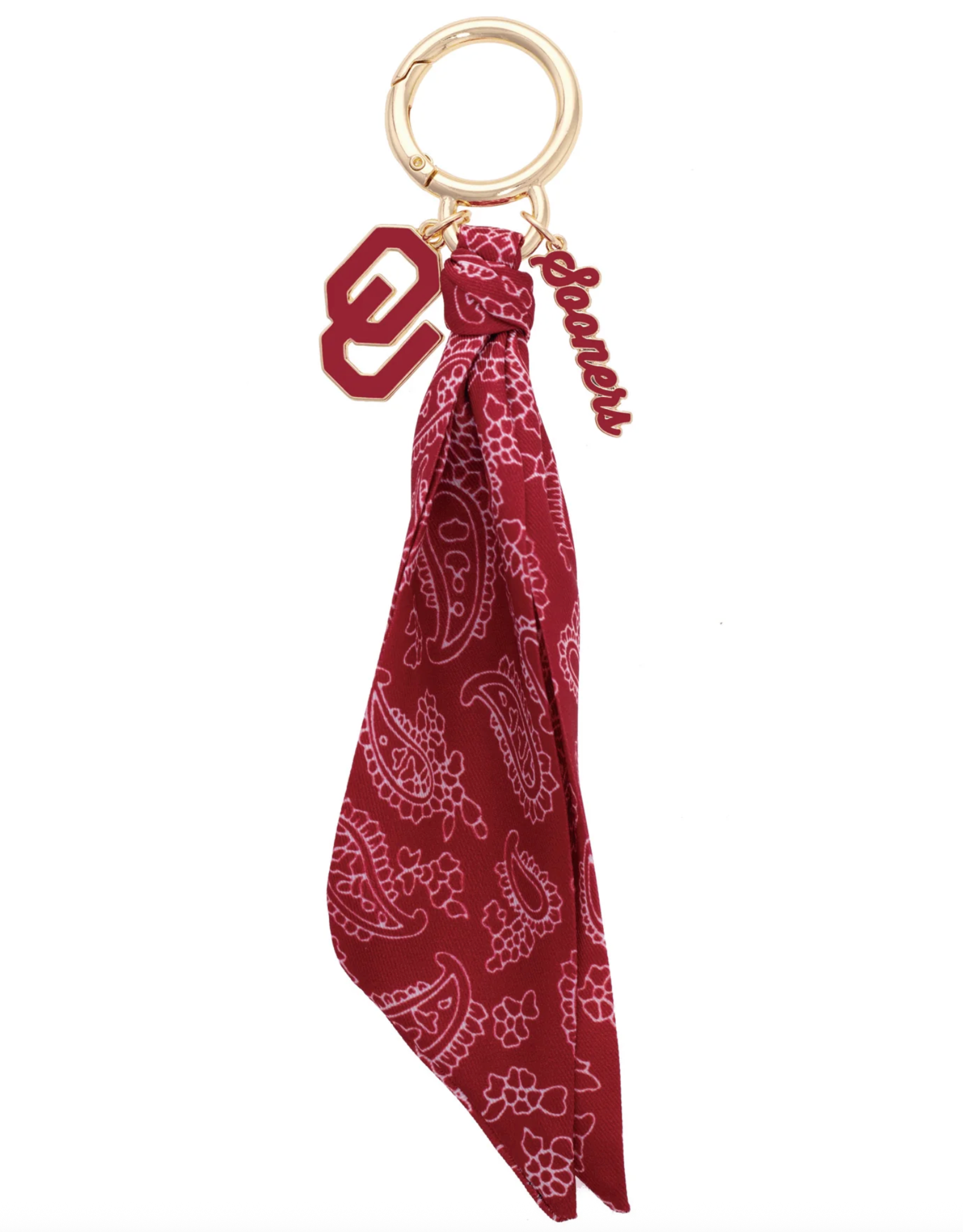 Canvas Oklahoma Sooners Bandana Bag Charm