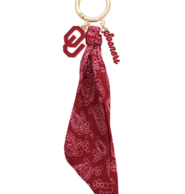 Canvas Oklahoma Sooners Bandana Bag Charm