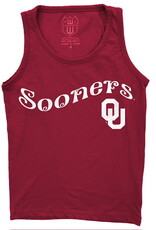 Wes & Willy Youth Girl's Sooners OU Burn Out Tank