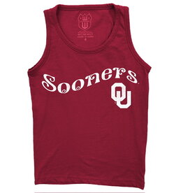 Wes & Willy Youth Girl's Sooners OU Burn Out Tank