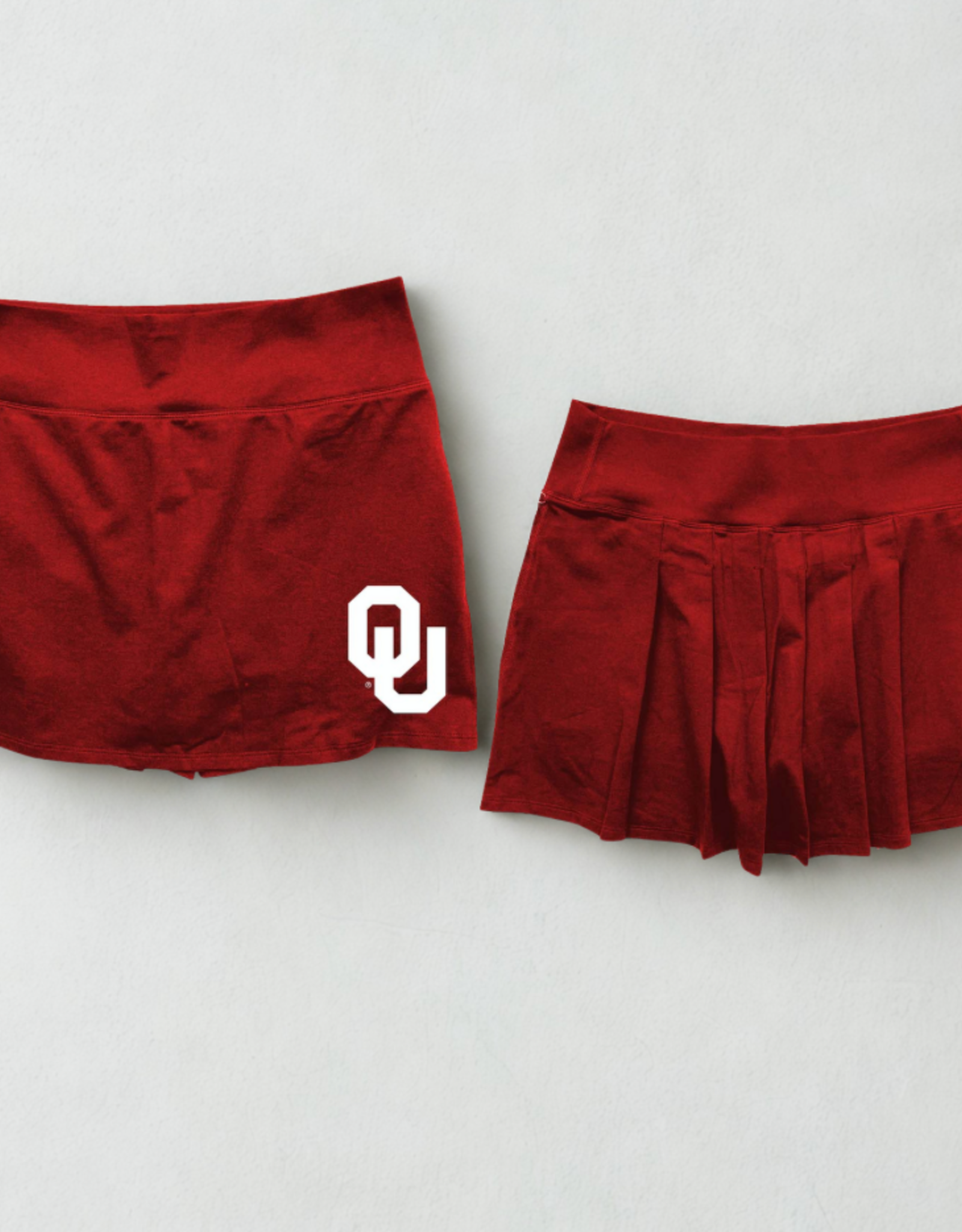 Wes & Willy Youth Girl's Crimson OU Skirt w/ Built-in Short
