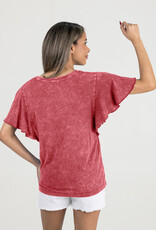 Gameday Couture Gameday Couture Relaxed Flutter Sleeve Tee