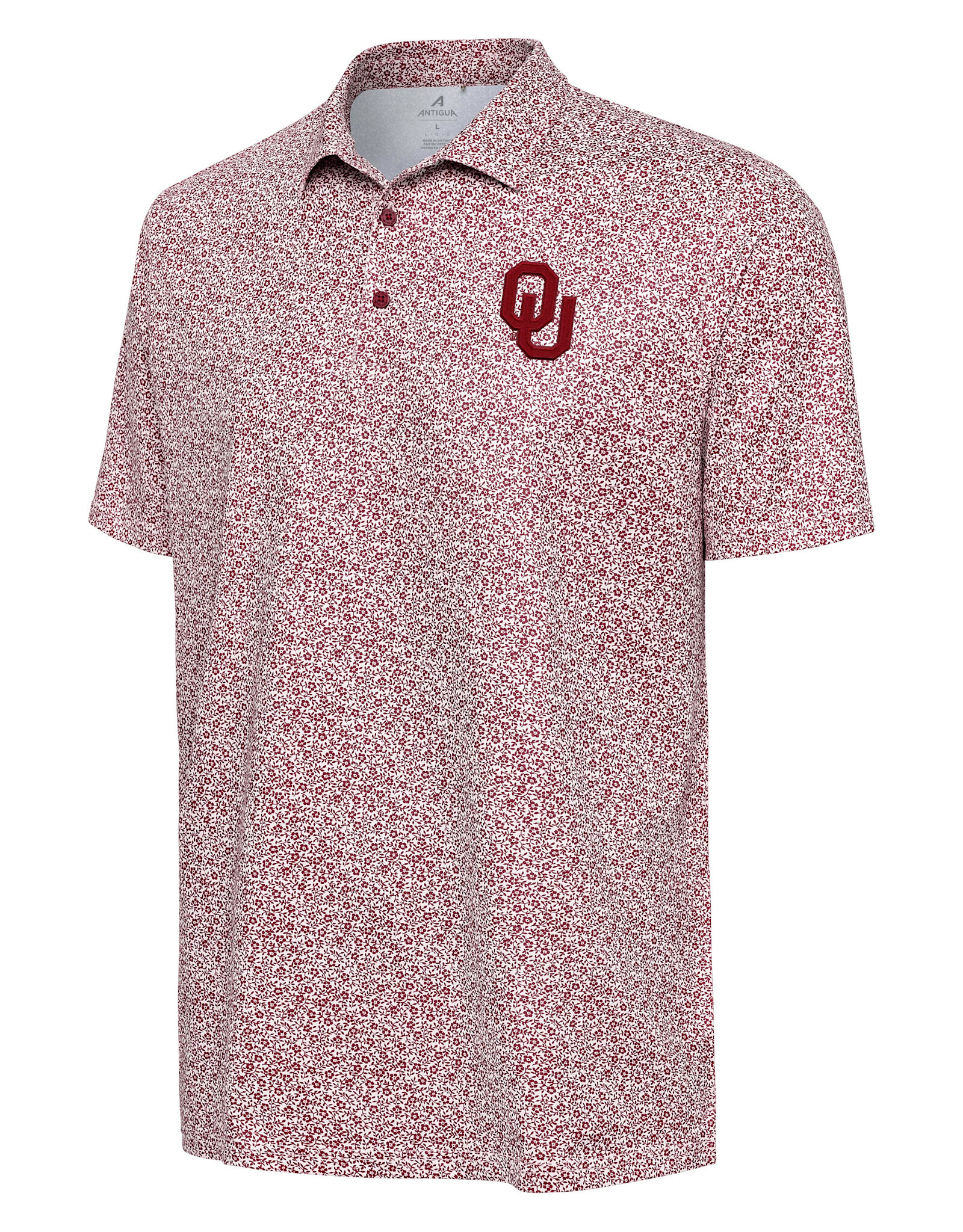 Antigua Men's OU Field Ditsy Polo