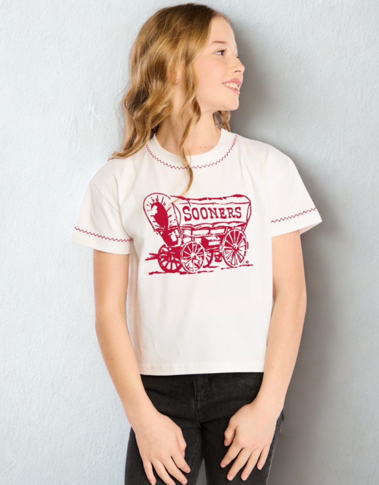 Stewart Simmons Youth Embroidered Schooner SS Tee