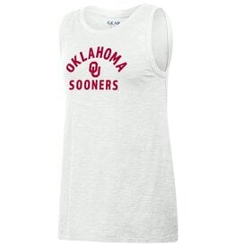 Gear For Sports Women's White Oklahoma Sooners Slub Tank