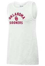 Gear For Sports Women's White Oklahoma Sooners Slub Tank